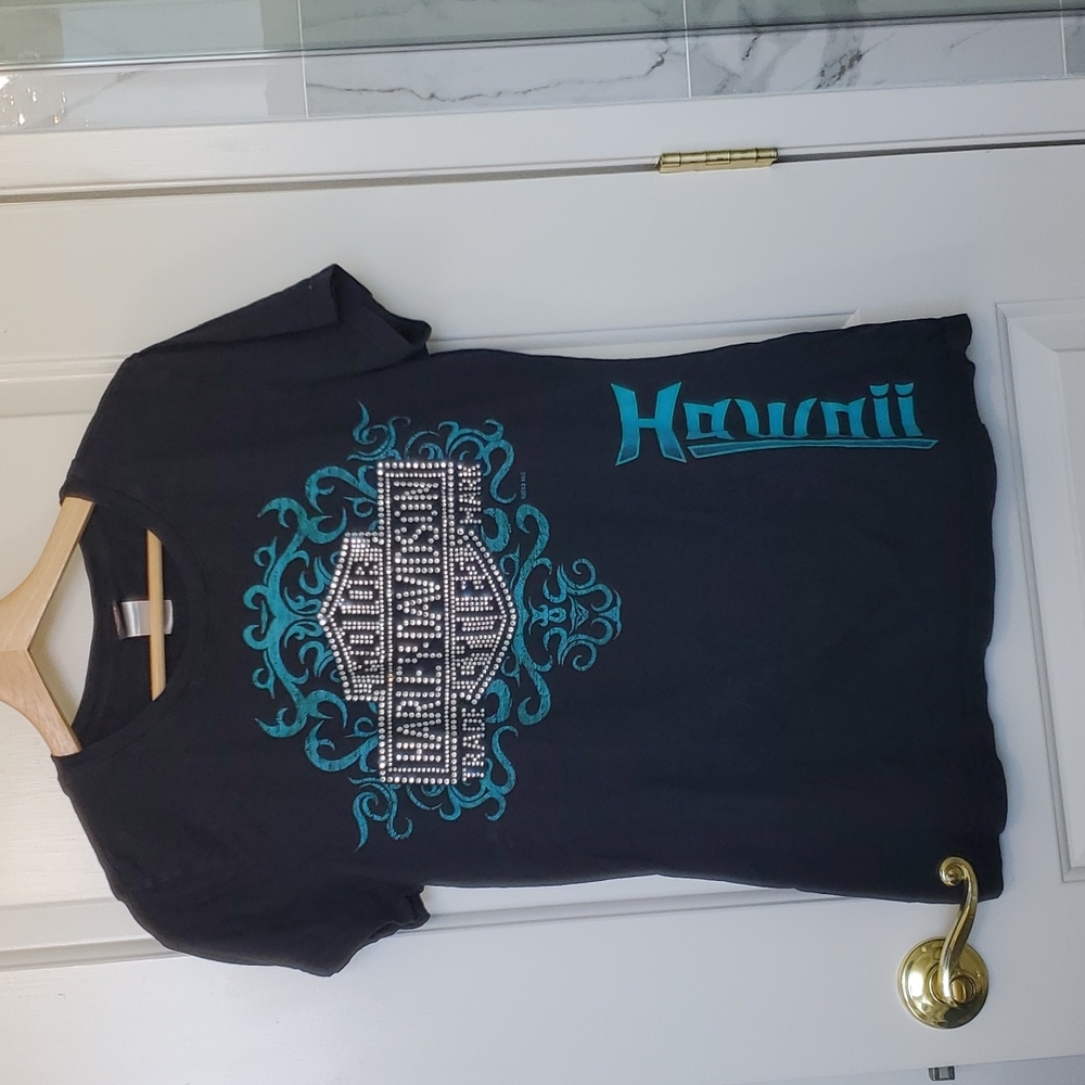 Harley Davison T-shirt with rhinestones